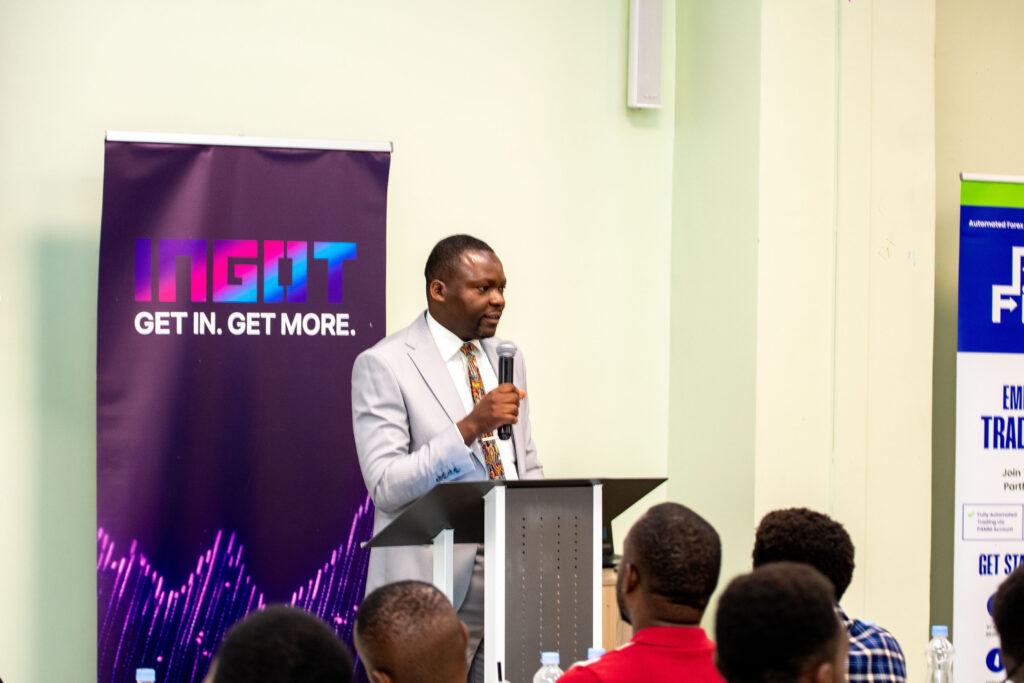 Arthur from Parth-Fintech talking to an audience